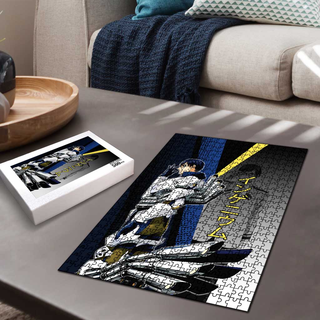 Tenya Iida Engine Hero Puzzle Japanese Comic Book Style