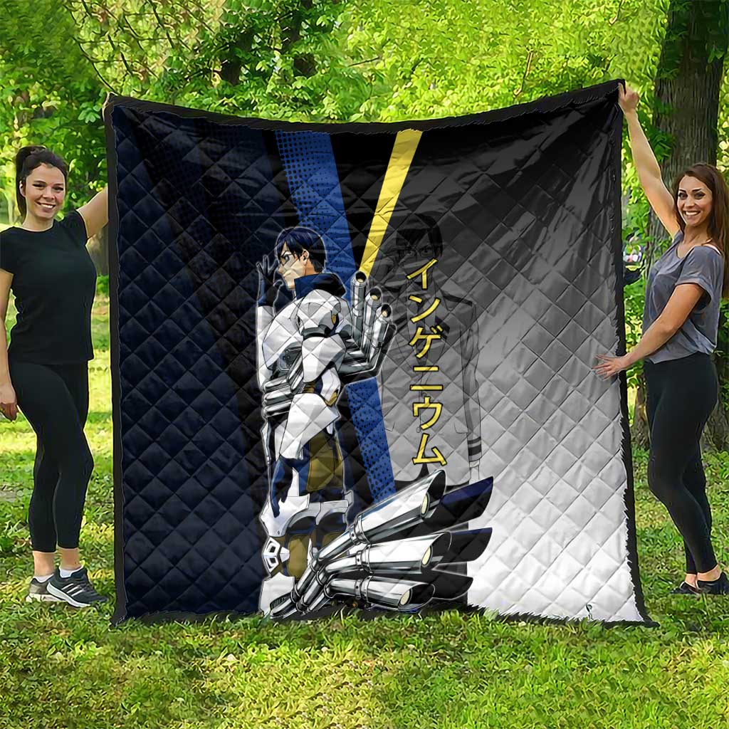 Tenya Iida Engine Hero Quilt Japanese Comic Book Style