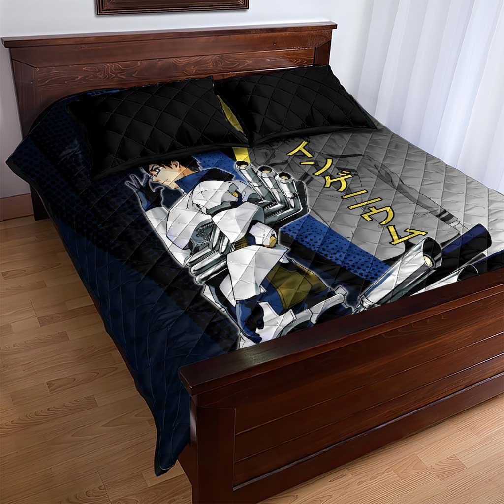 Tenya Iida Engine Hero Quilt Bed Set Japanese Comic Book Style