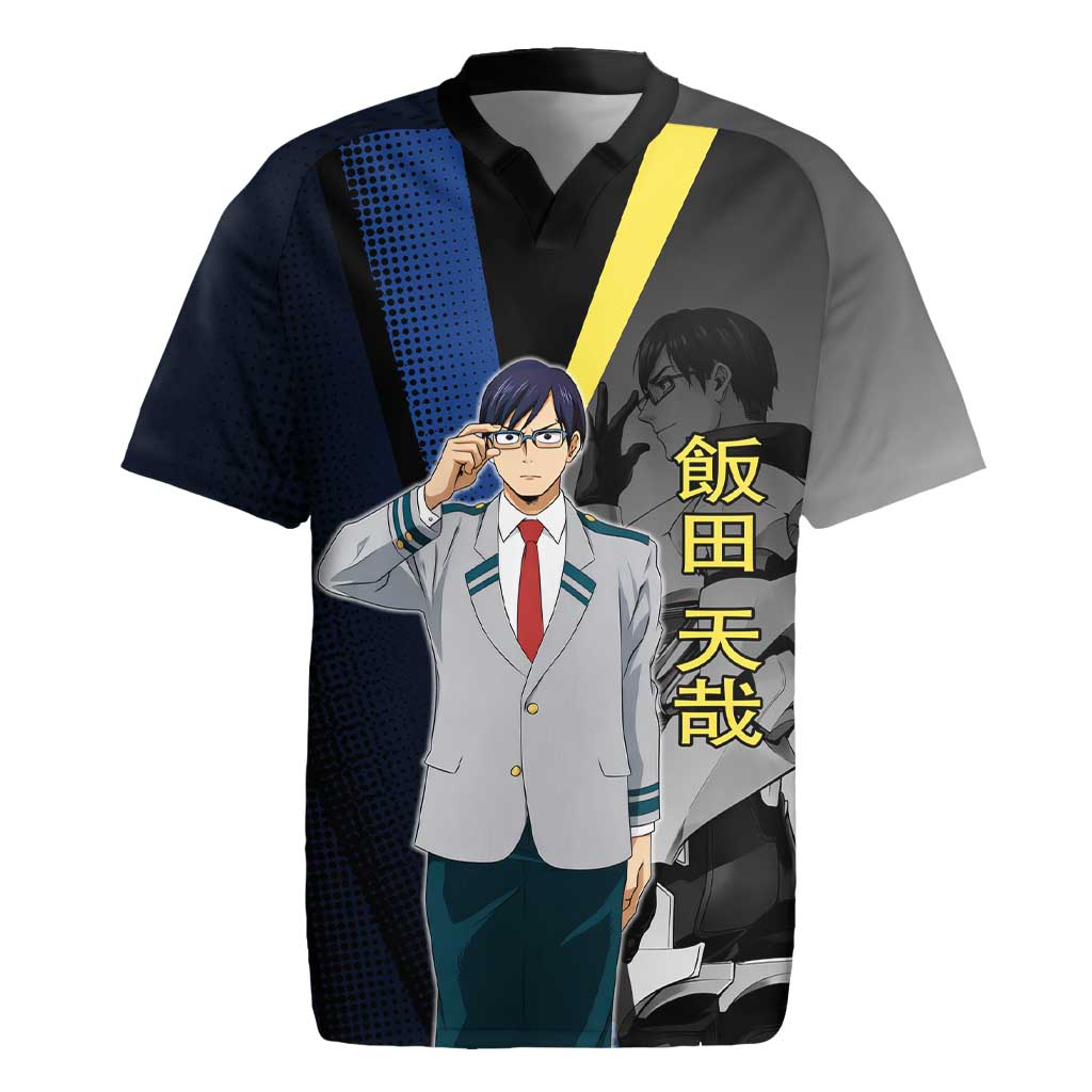 Tenya Iida Engine Hero Rugby Jersey Japanese Comic Book Style
