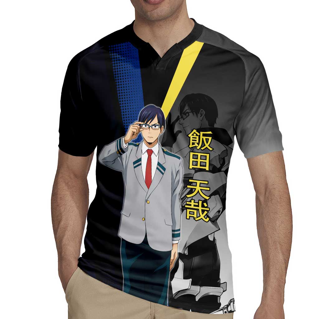 Tenya Iida Engine Hero Rugby Jersey Japanese Comic Book Style