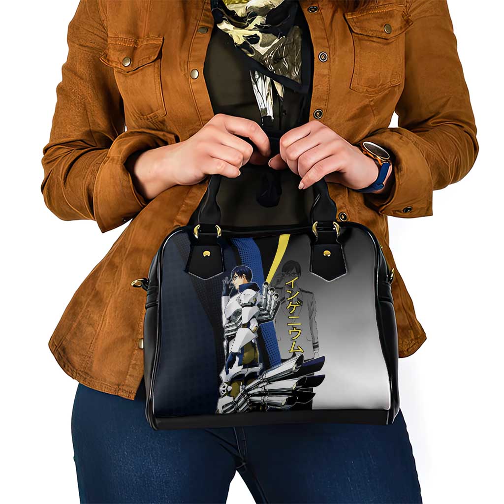 Tenya Iida Engine Hero Shoulder Handbag Japanese Comic Book Style