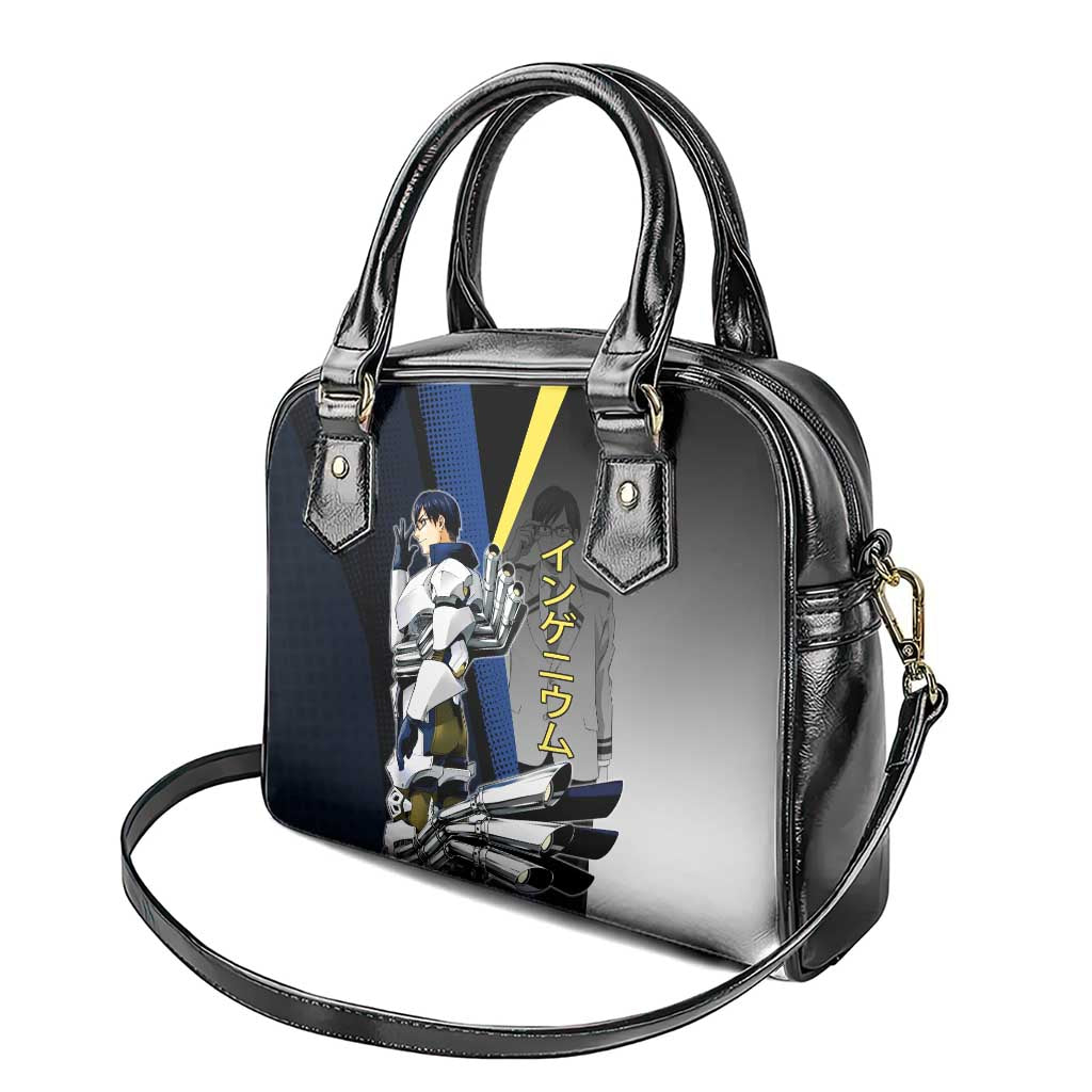 Tenya Iida Engine Hero Shoulder Handbag Japanese Comic Book Style