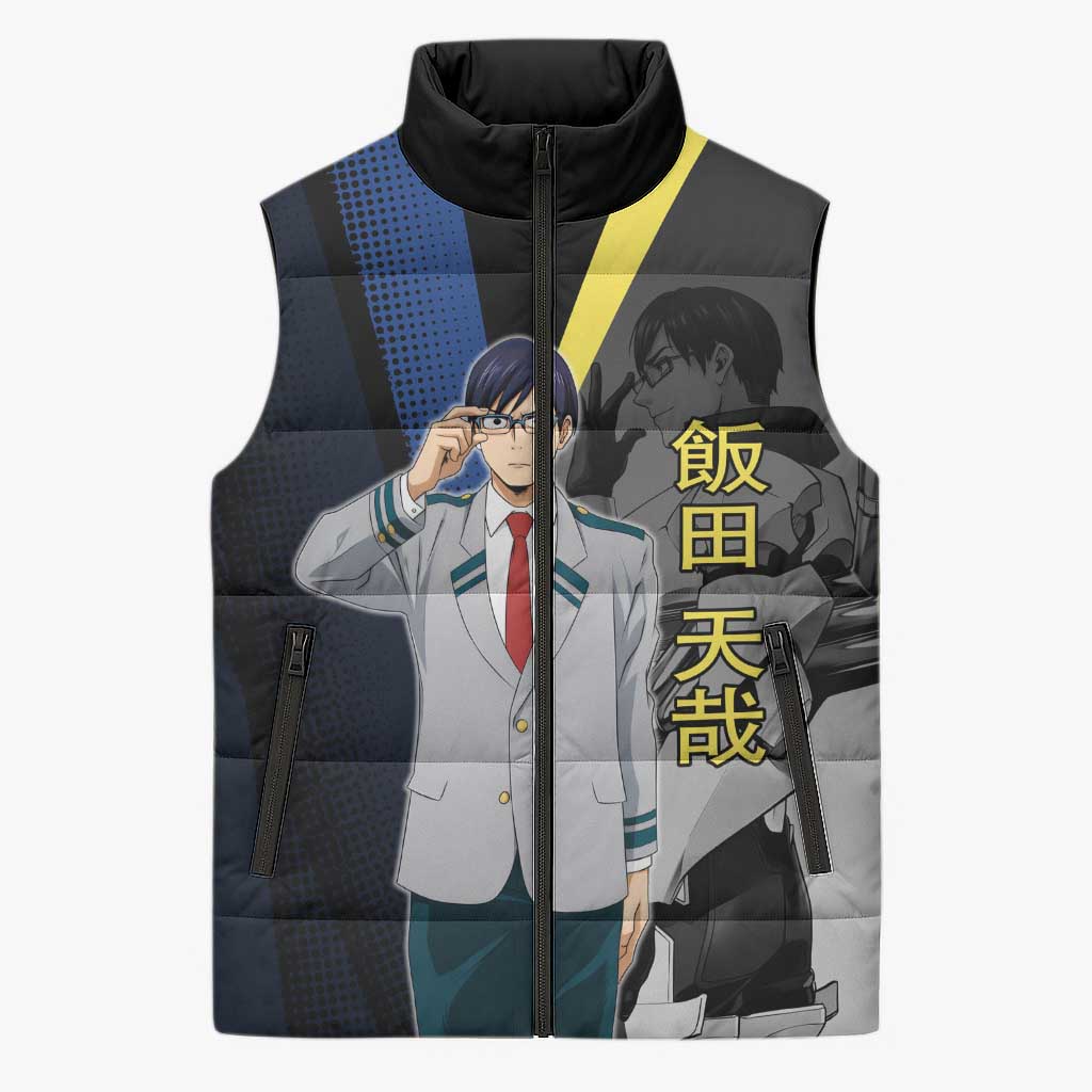 Tenya Iida Engine Hero Sleeveless Puffer Jacket Japanese Comic Book Style