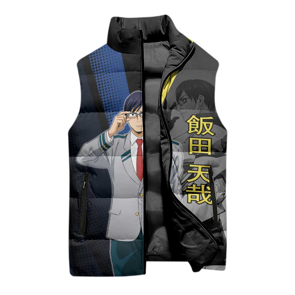 Tenya Iida Engine Hero Sleeveless Puffer Jacket Japanese Comic Book Style