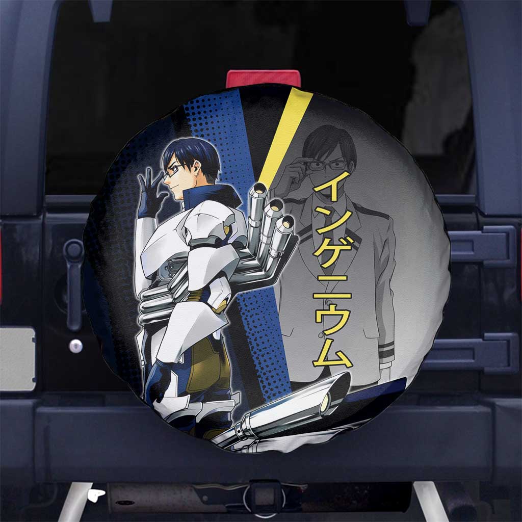 Tenya Iida Engine Hero Spare Tire Cover Japanese Comic Book Style