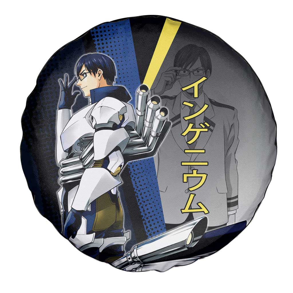 Tenya Iida Engine Hero Spare Tire Cover Japanese Comic Book Style