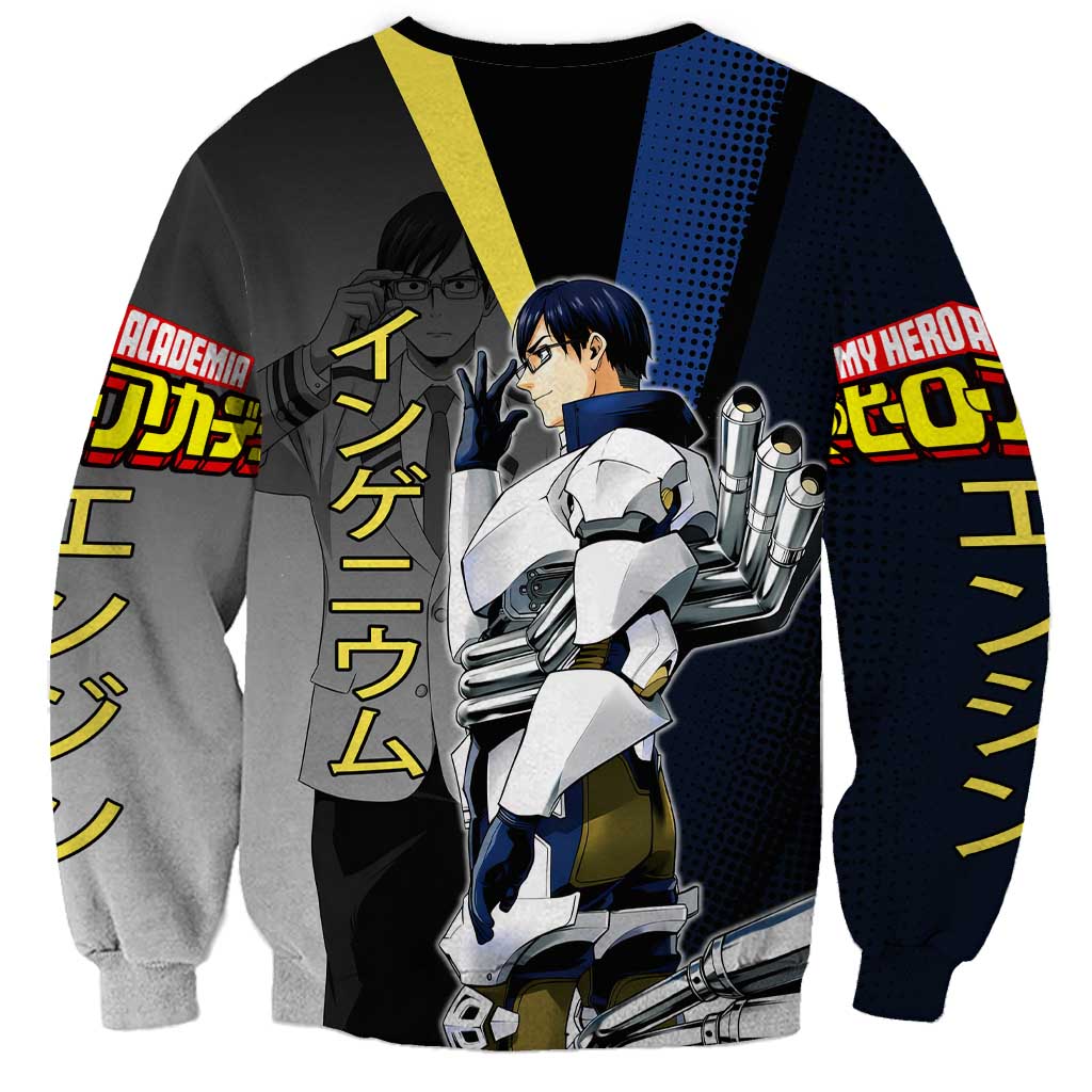 Tenya Iida Engine Hero Sweatshirt Japanese Comic Book Style