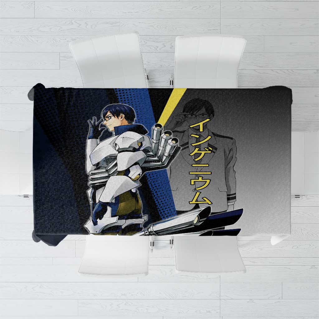 Tenya Iida Engine Hero Tablecloth Japanese Comic Book Style