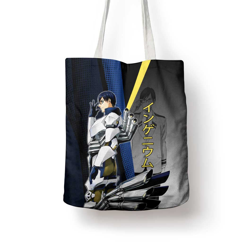 Tenya Iida Engine Hero Tote Bag Japanese Comic Book Style