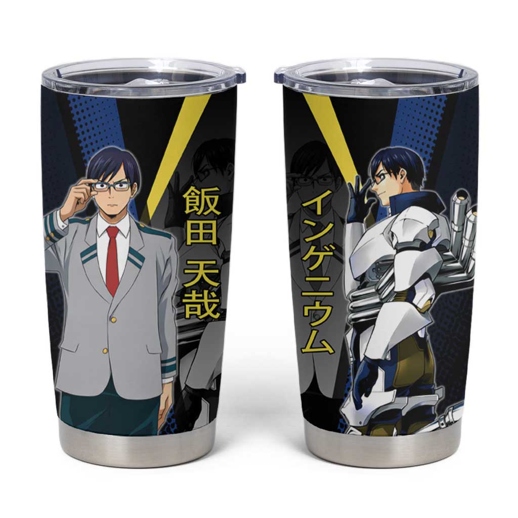 Tenya Iida Engine Hero Tumbler Cup Japanese Comic Book Style