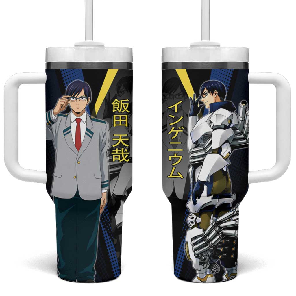 Tenya Iida Engine Hero Tumbler With Handle Japanese Comic Book Style