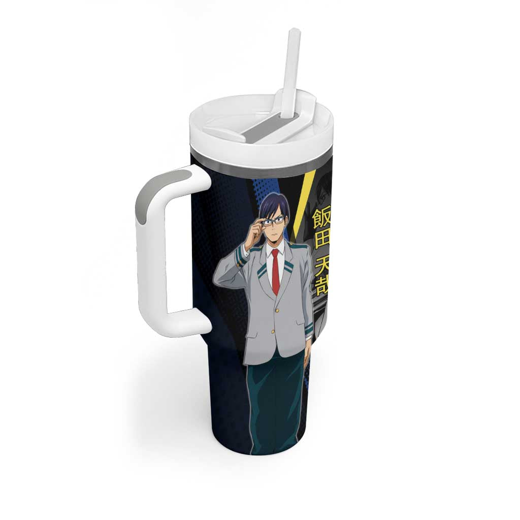 Tenya Iida Engine Hero Tumbler With Handle Japanese Comic Book Style