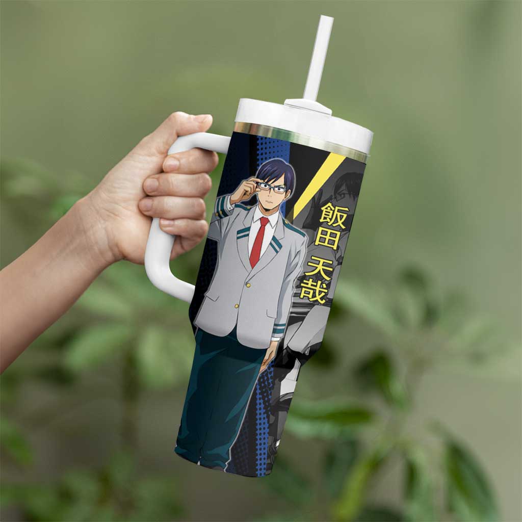 Tenya Iida Engine Hero Tumbler With Handle Japanese Comic Book Style