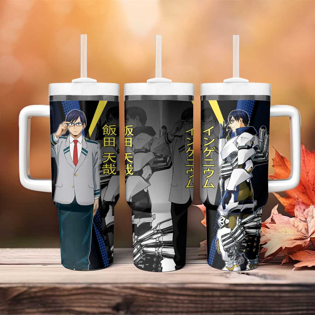Tenya Iida Engine Hero Tumbler With Handle Japanese Comic Book Style