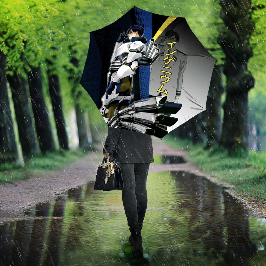 Tenya Iida Engine Hero Umbrella Japanese Comic Book Style