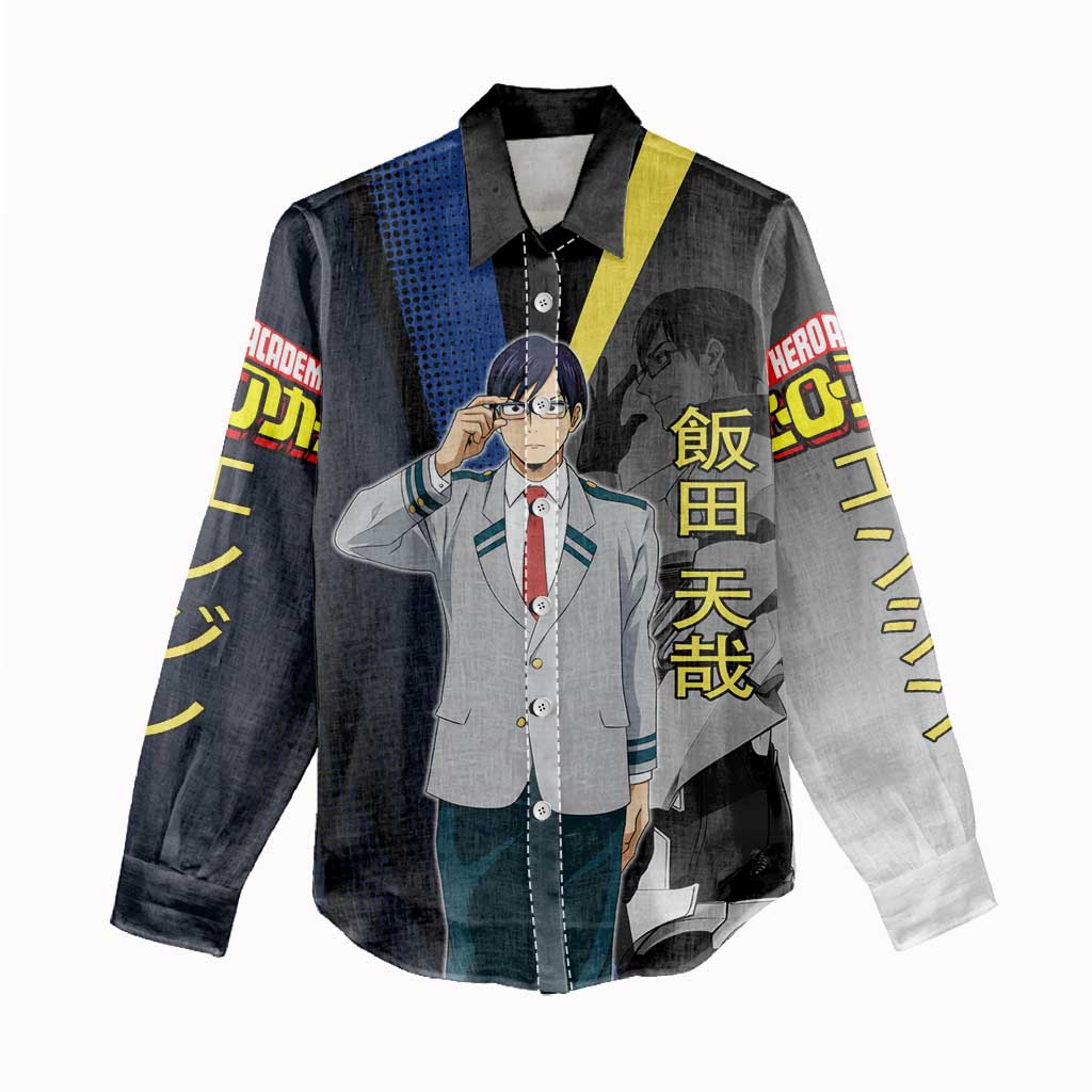 Tenya Iida Engine Hero Women Casual Shirt Japanese Comic Book Style