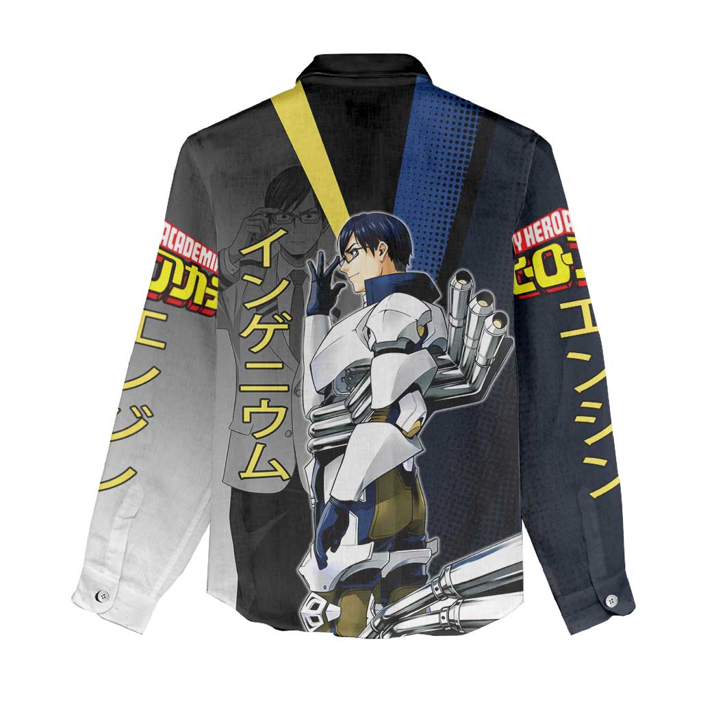Tenya Iida Engine Hero Women Casual Shirt Japanese Comic Book Style