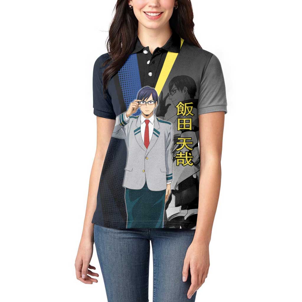 Tenya Iida Engine Hero Women Polo Shirt Japanese Comic Book Style