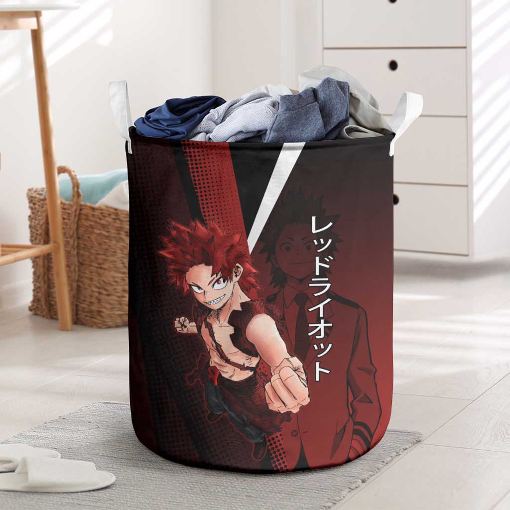 Eijiro Kirishima Red Riot Laundry Basket Japanese Comic Book Style