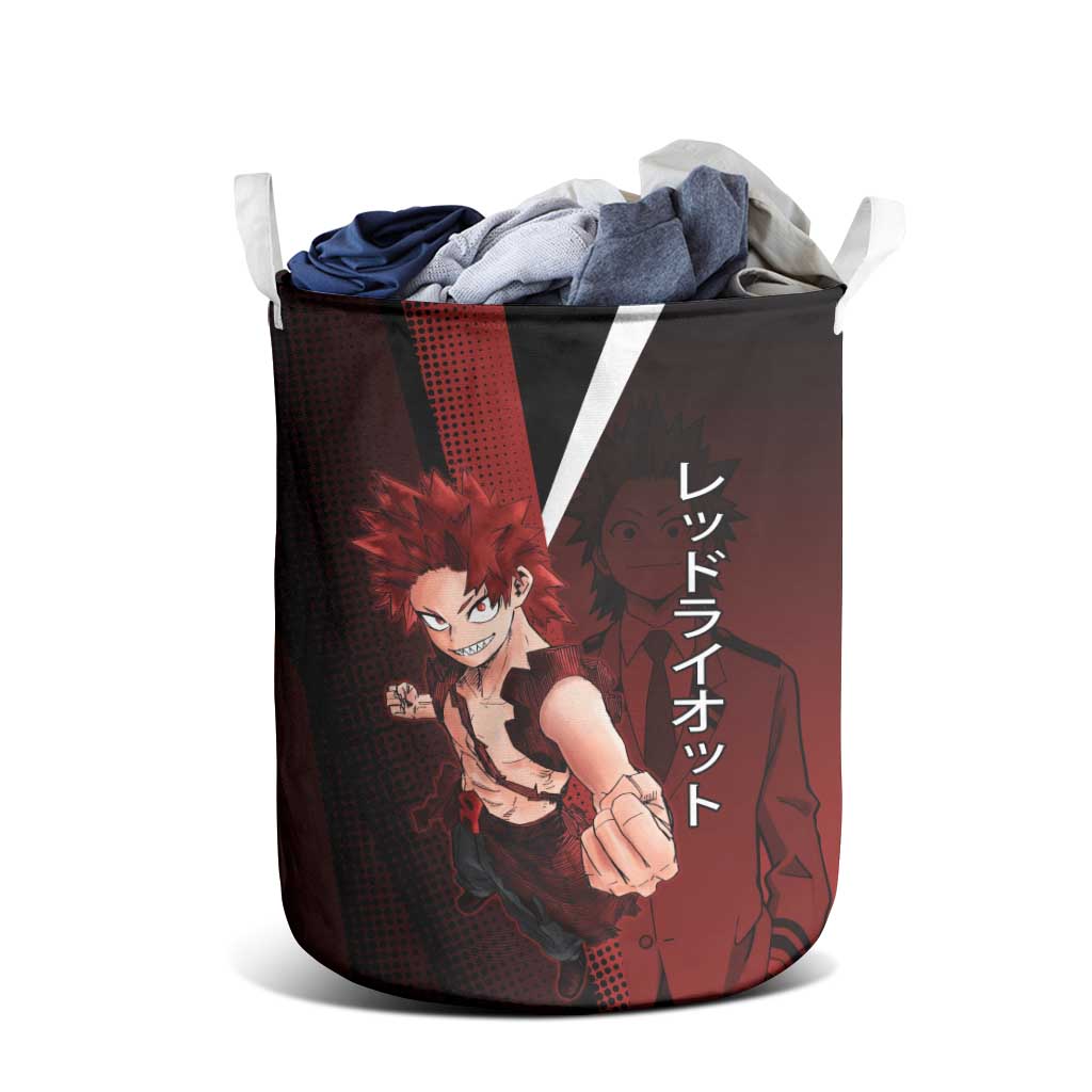Eijiro Kirishima Red Riot Laundry Basket Japanese Comic Book Style