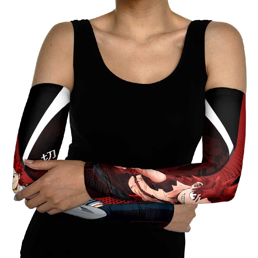 Eijiro Kirishima Red Riot Arm Sleeves Japanese Comic Book Style