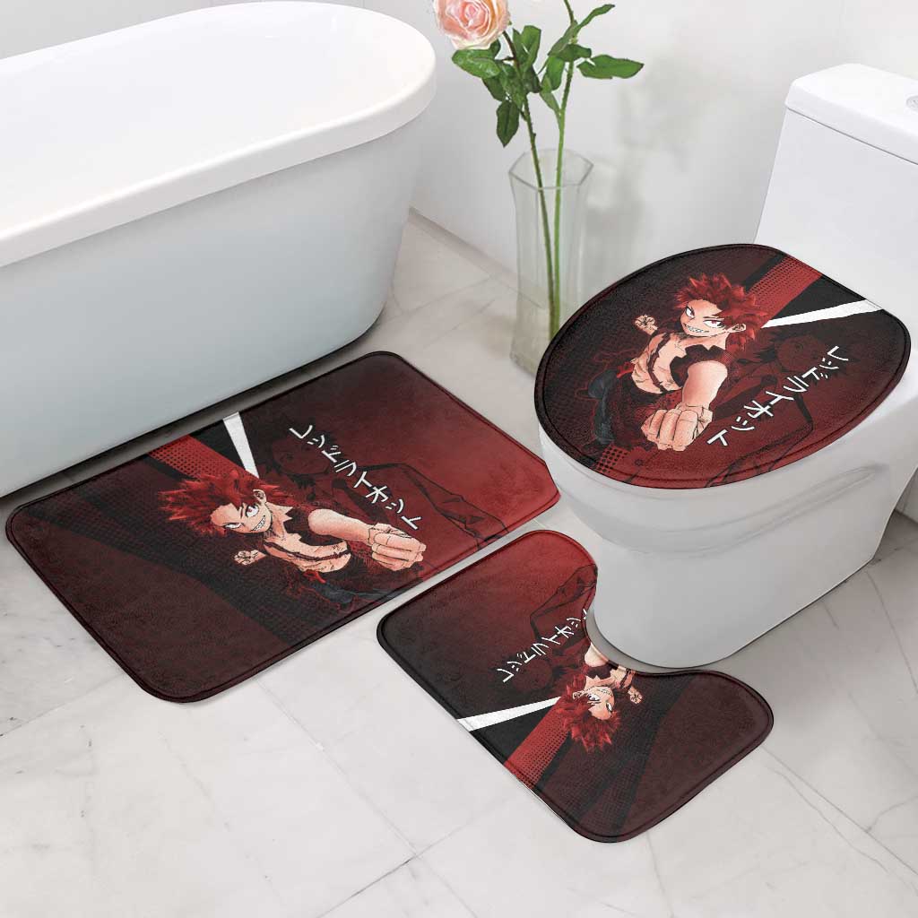 Eijiro Kirishima Red Riot Bathroom Set Japanese Comic Book Style