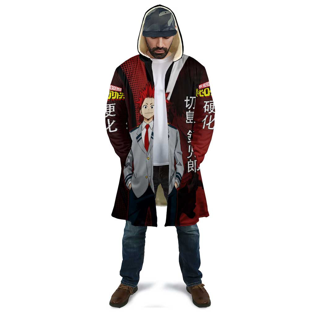 Eijiro Kirishima Red Riot Cloak Japanese Comic Book Style