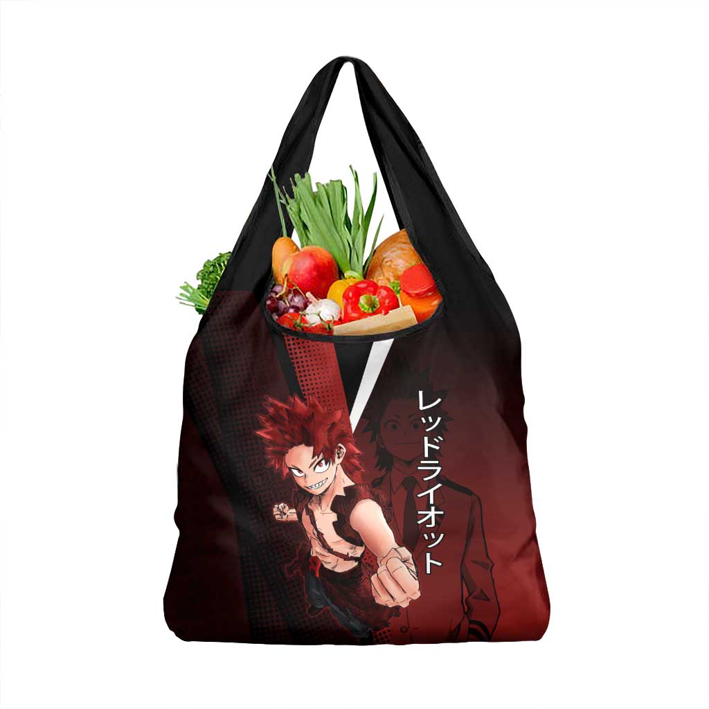 Eijiro Kirishima Red Riot Grocery Bag Japanese Comic Book Style
