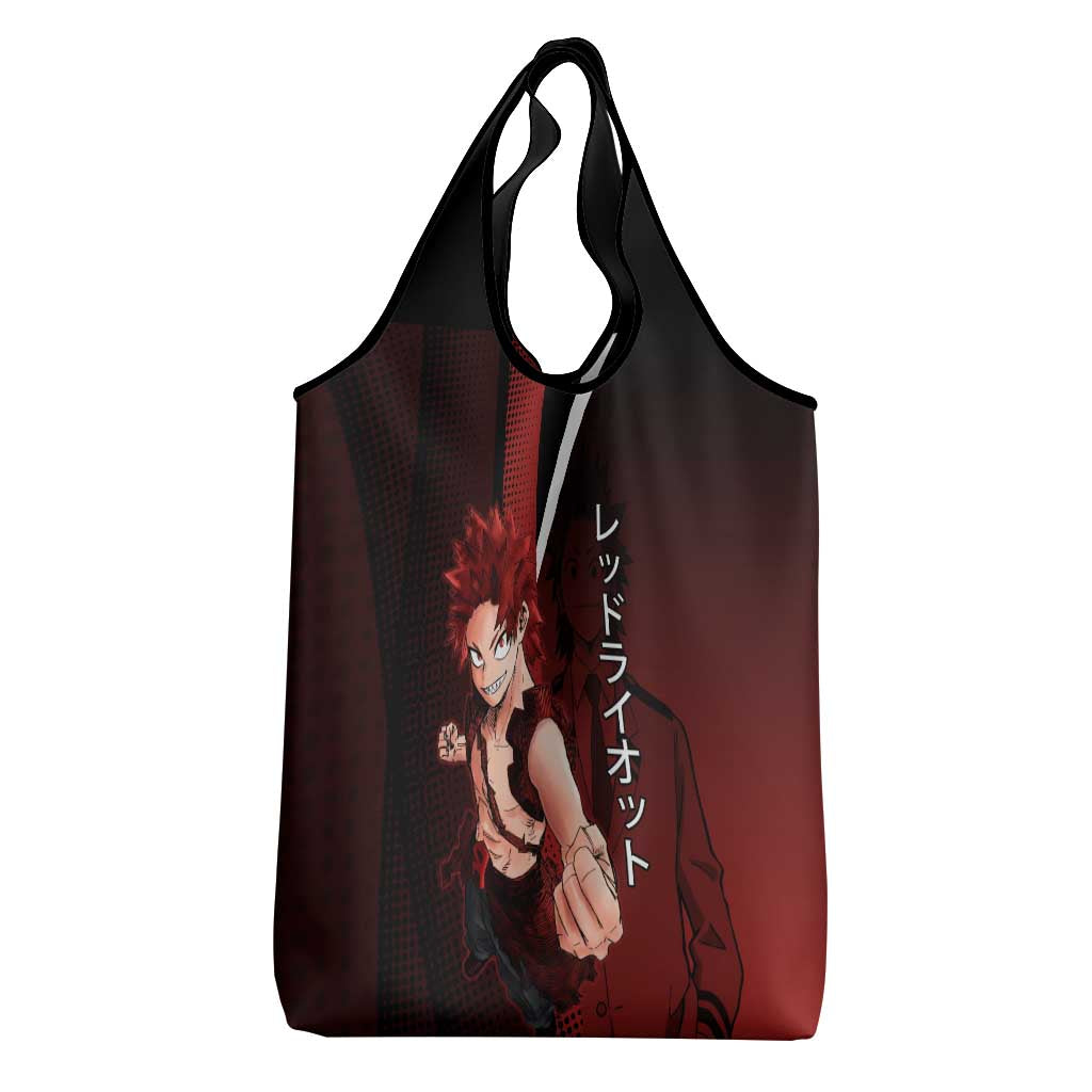 Eijiro Kirishima Red Riot Grocery Bag Japanese Comic Book Style