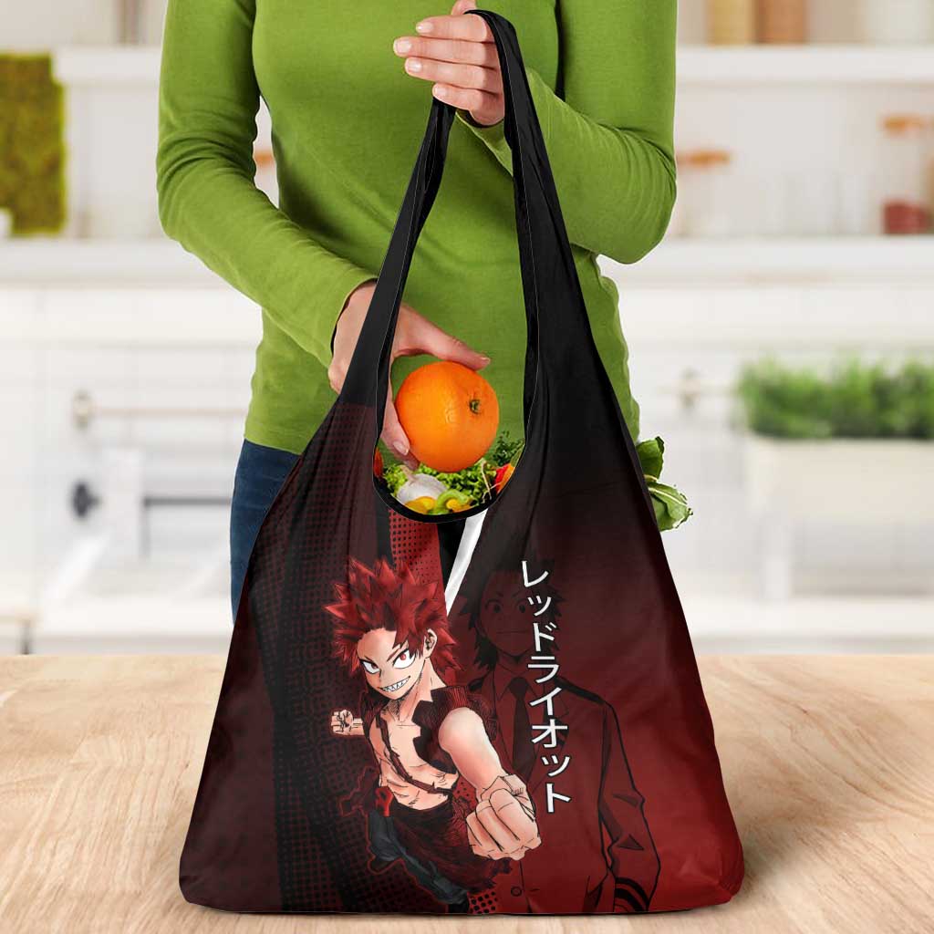 Eijiro Kirishima Red Riot Grocery Bag Japanese Comic Book Style