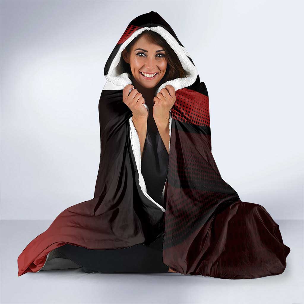Eijiro Kirishima Red Riot Hooded Blanket Japanese Comic Book Style