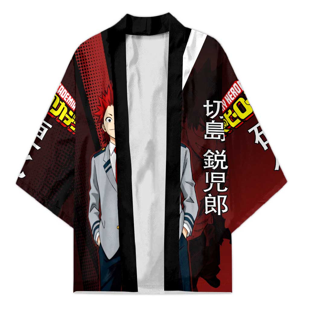 Eijiro Kirishima Red Riot Kimono Japanese Comic Book Style