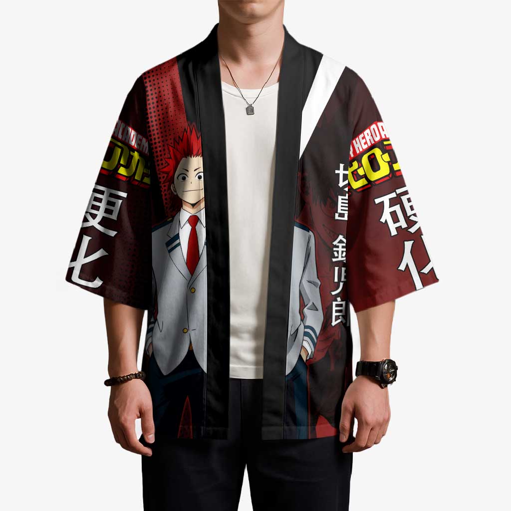 Eijiro Kirishima Red Riot Kimono Japanese Comic Book Style