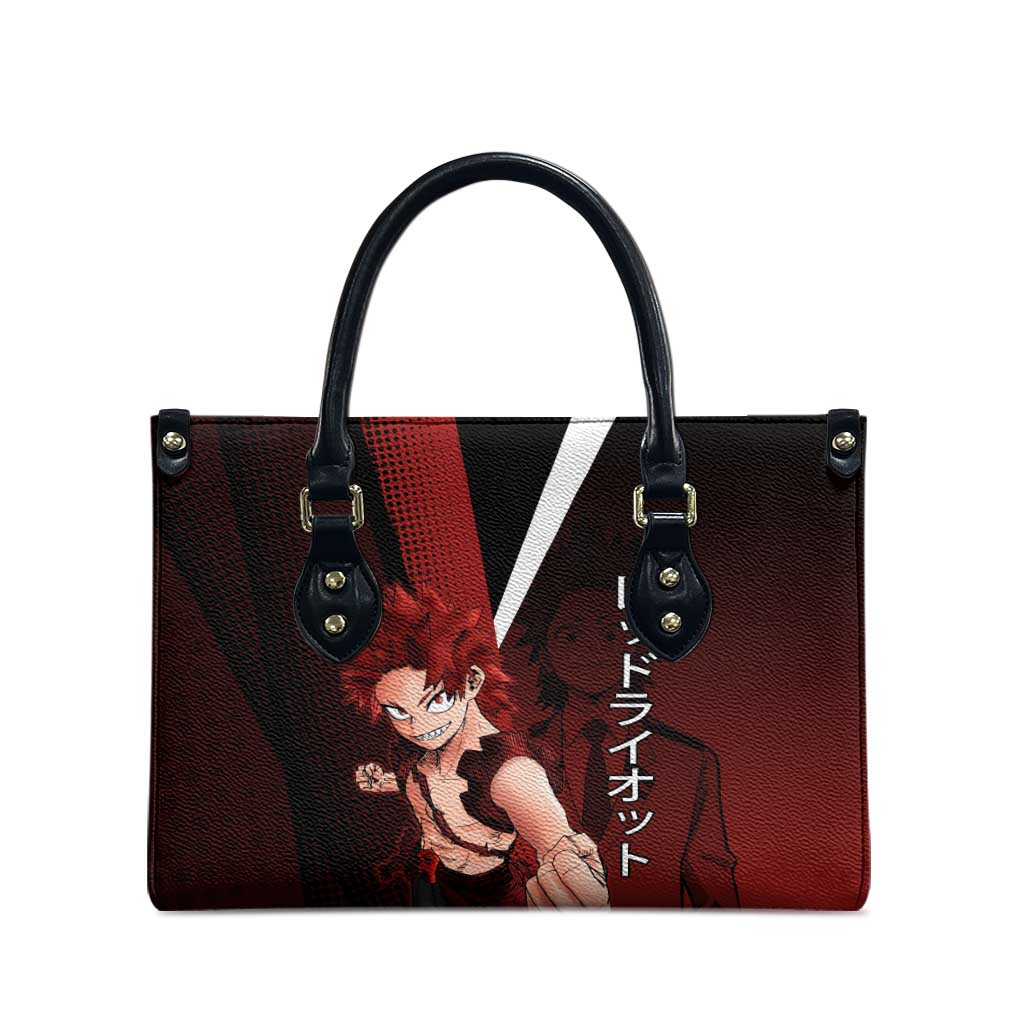 Eijiro Kirishima Red Riot Leather Bag Japanese Comic Book Style