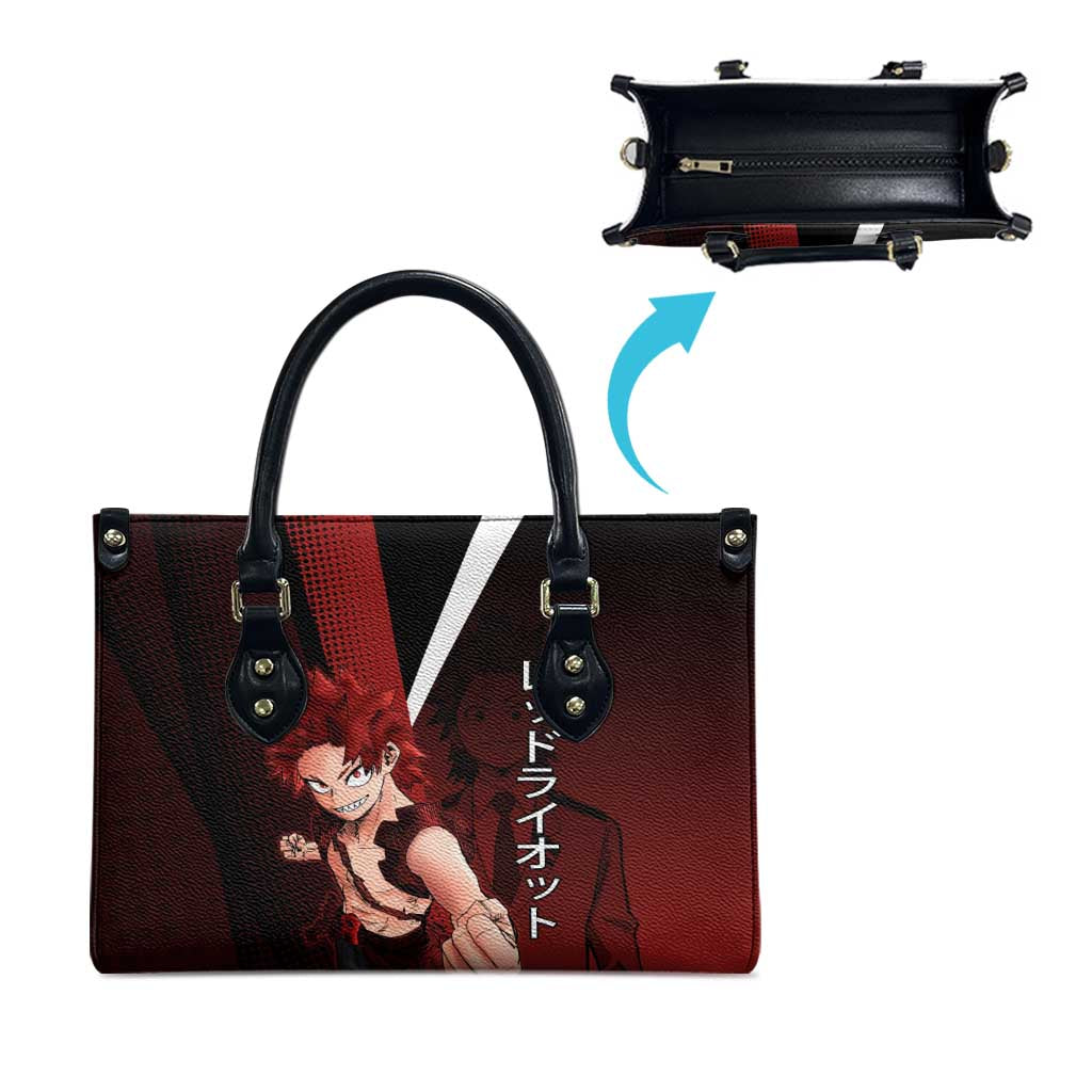 Eijiro Kirishima Red Riot Leather Bag Japanese Comic Book Style