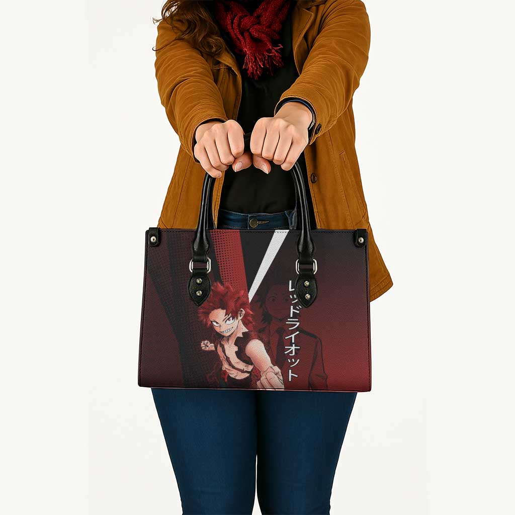 Eijiro Kirishima Red Riot Leather Bag Japanese Comic Book Style