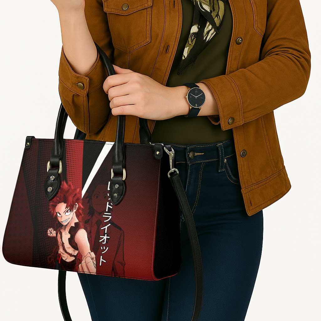Eijiro Kirishima Red Riot Leather Bag Japanese Comic Book Style
