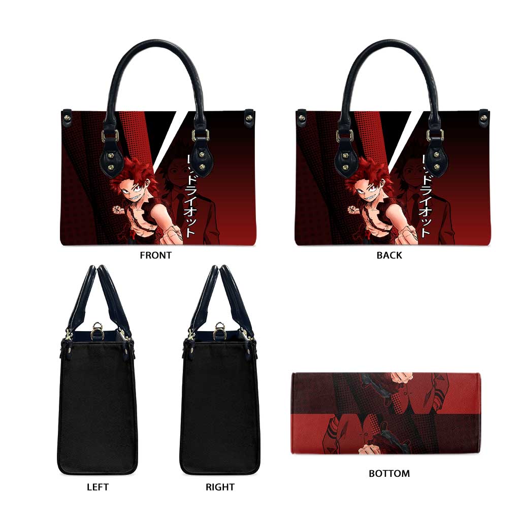 Eijiro Kirishima Red Riot Leather Bag Japanese Comic Book Style