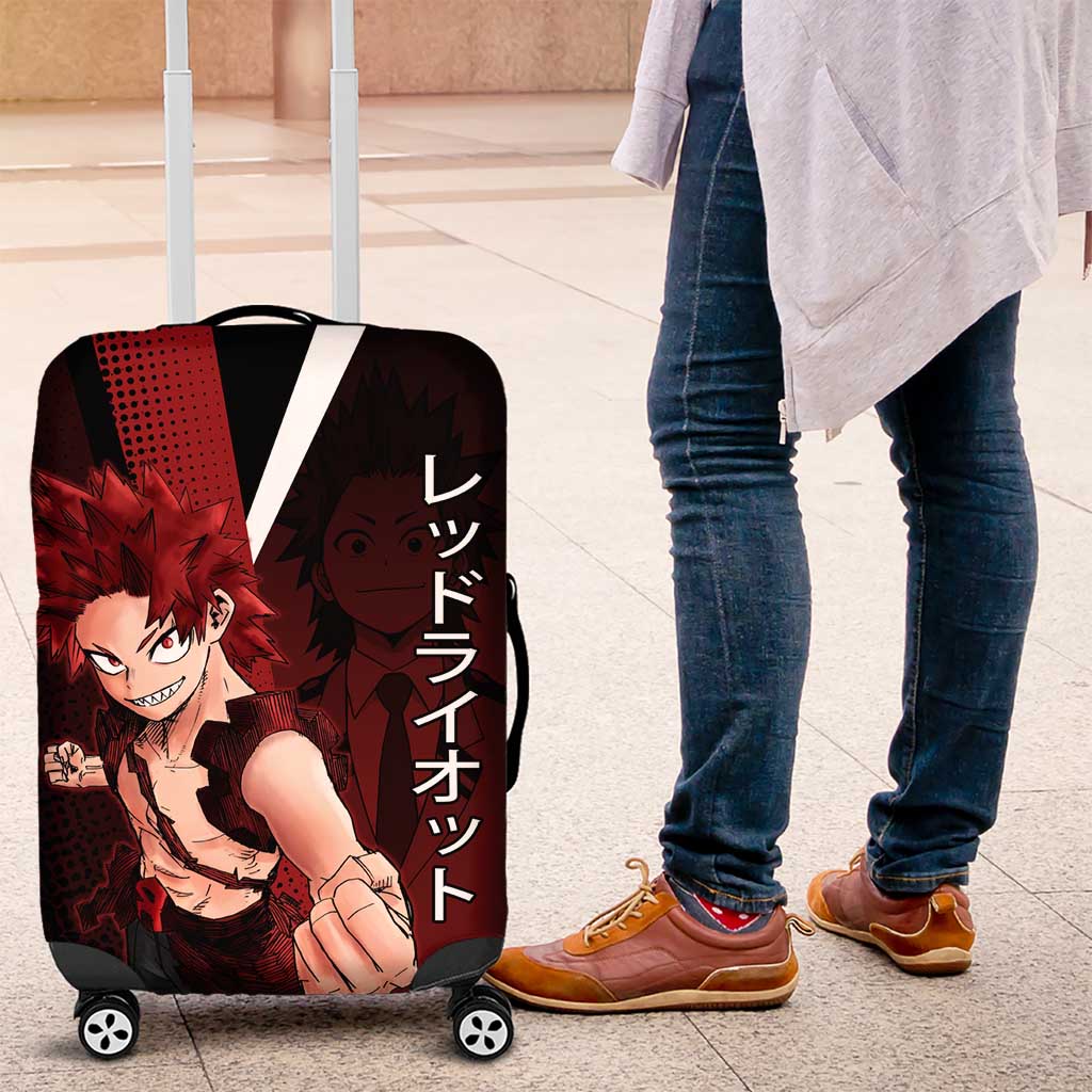 Eijiro Kirishima Red Riot Luggage Cover Japanese Comic Book Style