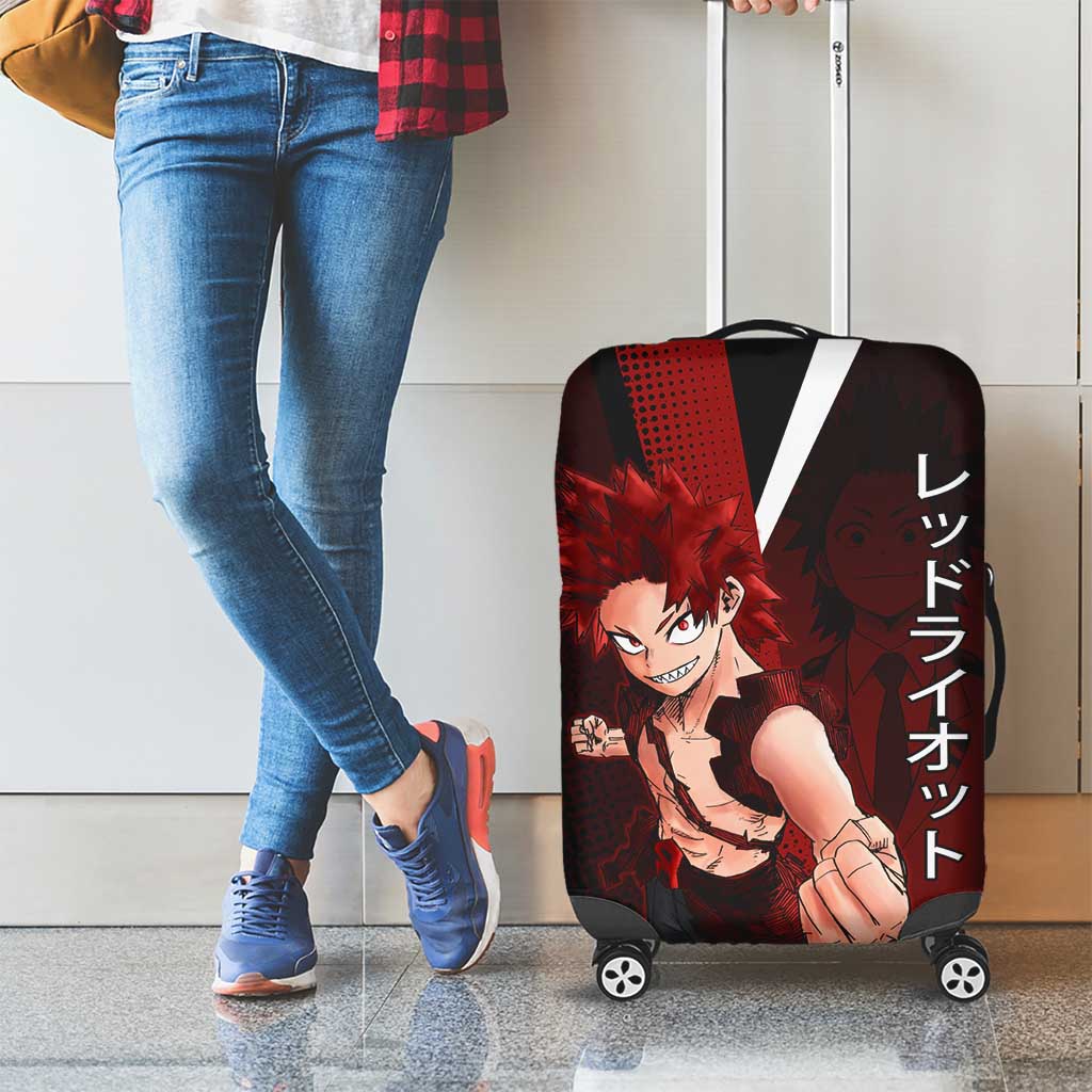 Eijiro Kirishima Red Riot Luggage Cover Japanese Comic Book Style