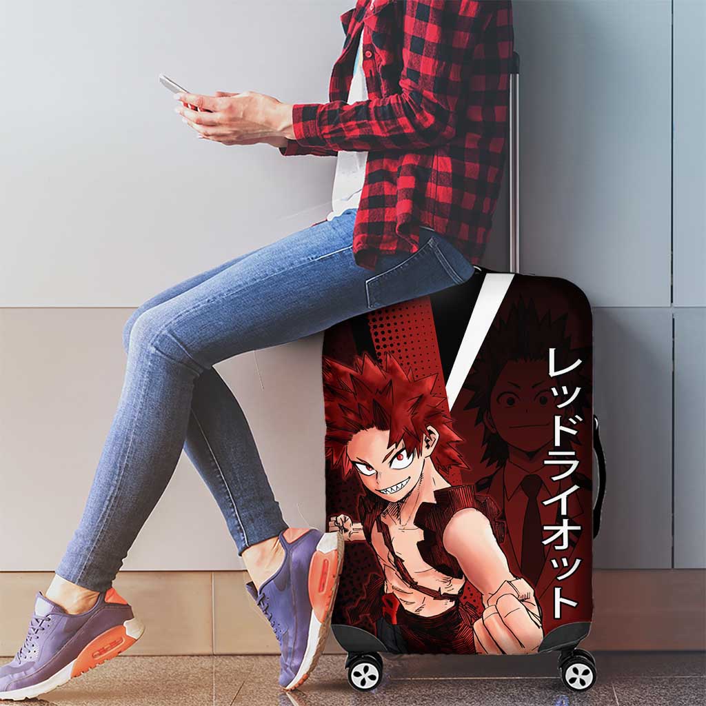 Eijiro Kirishima Red Riot Luggage Cover Japanese Comic Book Style