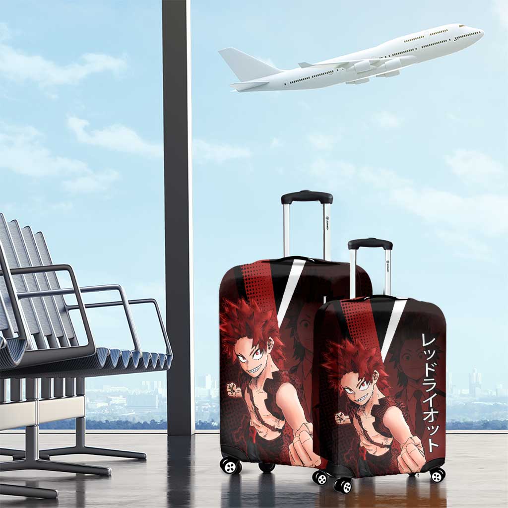 Eijiro Kirishima Red Riot Luggage Cover Japanese Comic Book Style