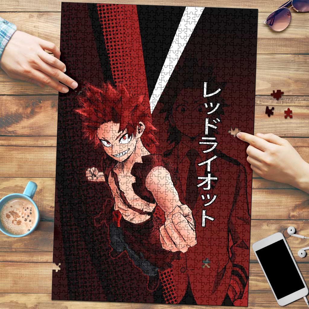 Eijiro Kirishima Red Riot Puzzle Japanese Comic Book Style