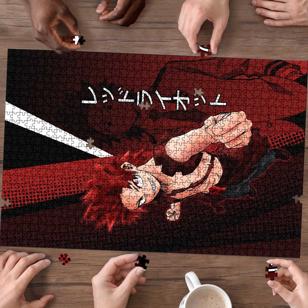 Eijiro Kirishima Red Riot Puzzle Japanese Comic Book Style