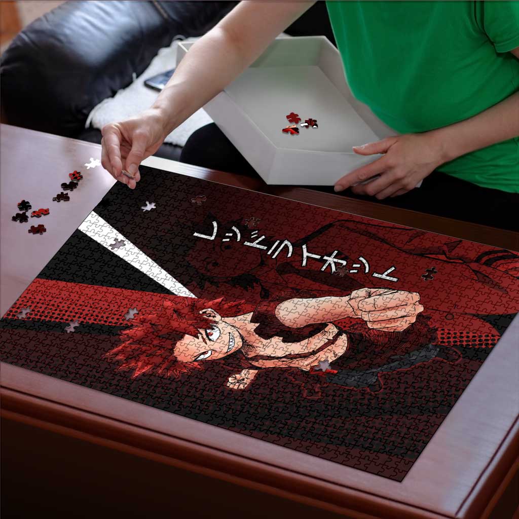Eijiro Kirishima Red Riot Puzzle Japanese Comic Book Style