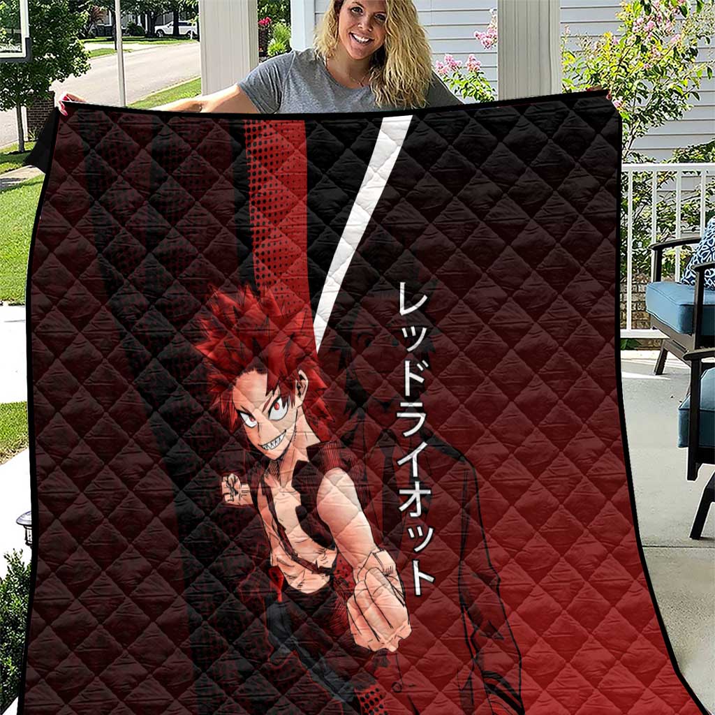 Eijiro Kirishima Red Riot Quilt Japanese Comic Book Style