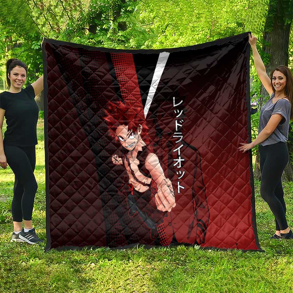 Eijiro Kirishima Red Riot Quilt Japanese Comic Book Style
