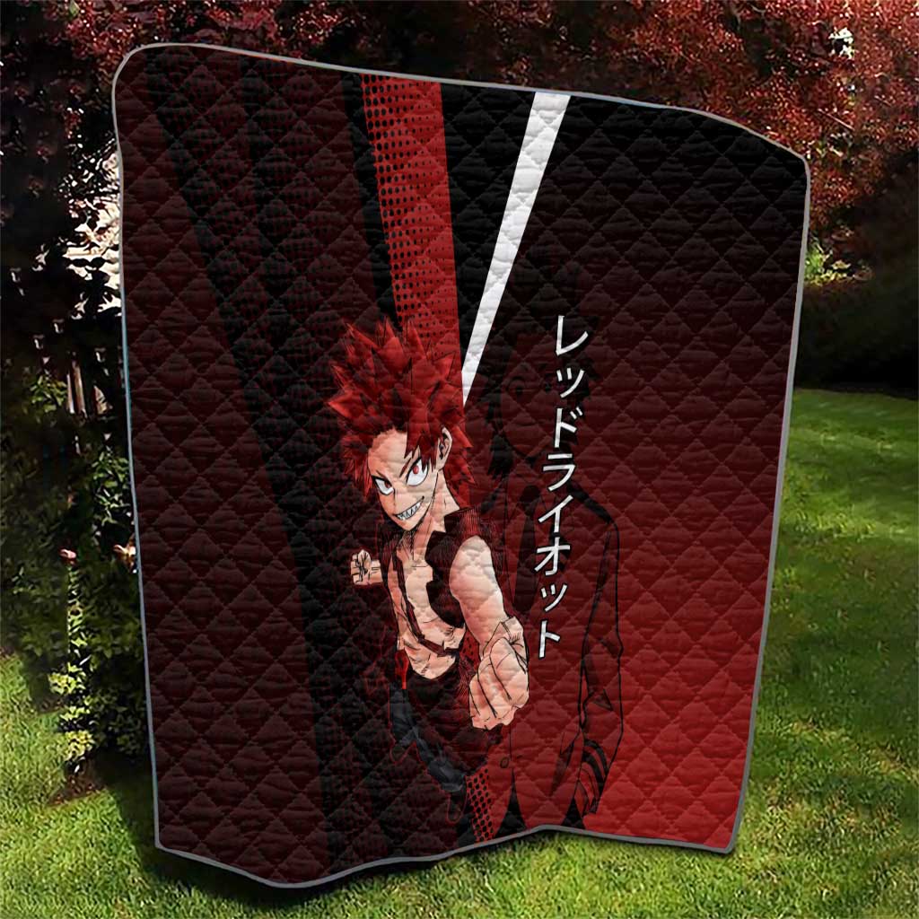 Eijiro Kirishima Red Riot Quilt Japanese Comic Book Style