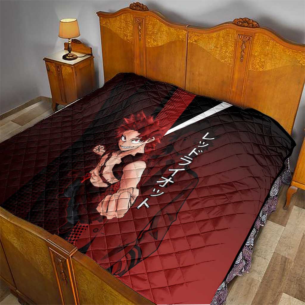Eijiro Kirishima Red Riot Quilt Japanese Comic Book Style